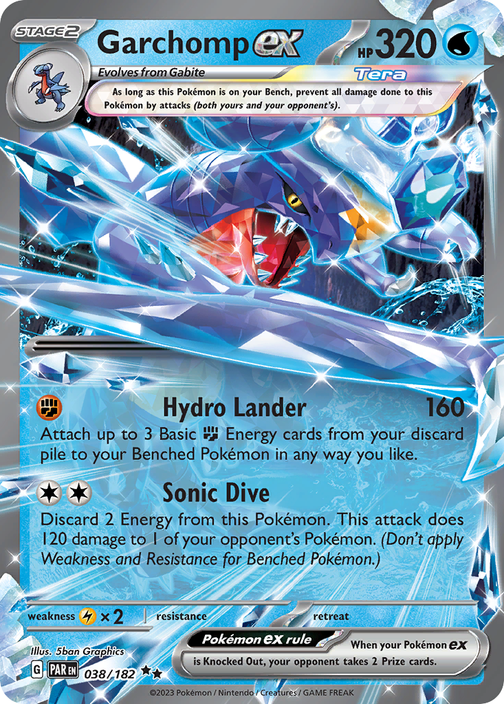 Paradox Rift Garchomp ex #38/182